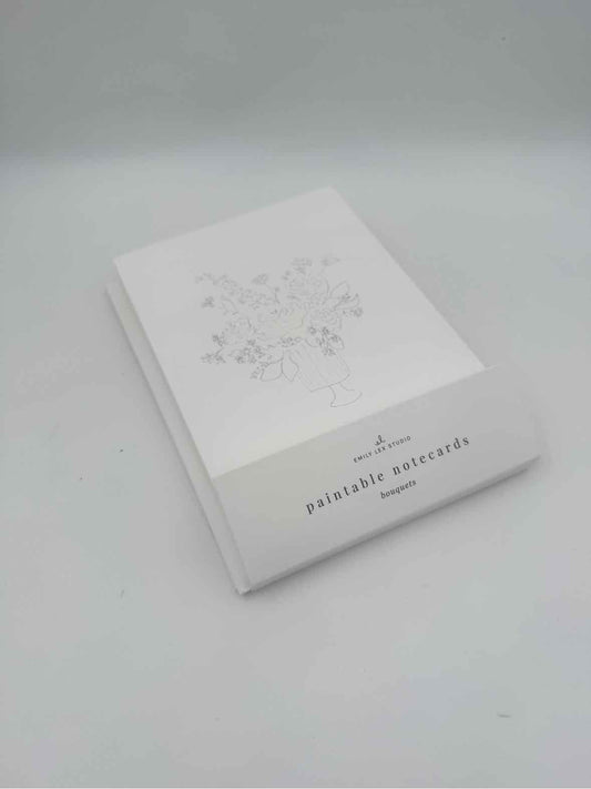 Emily Lex Paintable Watercolor Notecards Bouquets