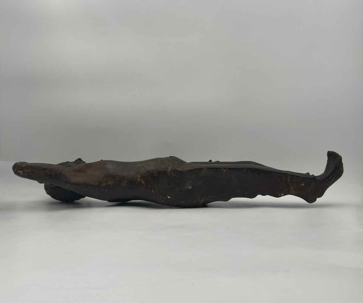 Reclining Metal Southeast Asian Style Buddha Sculpture