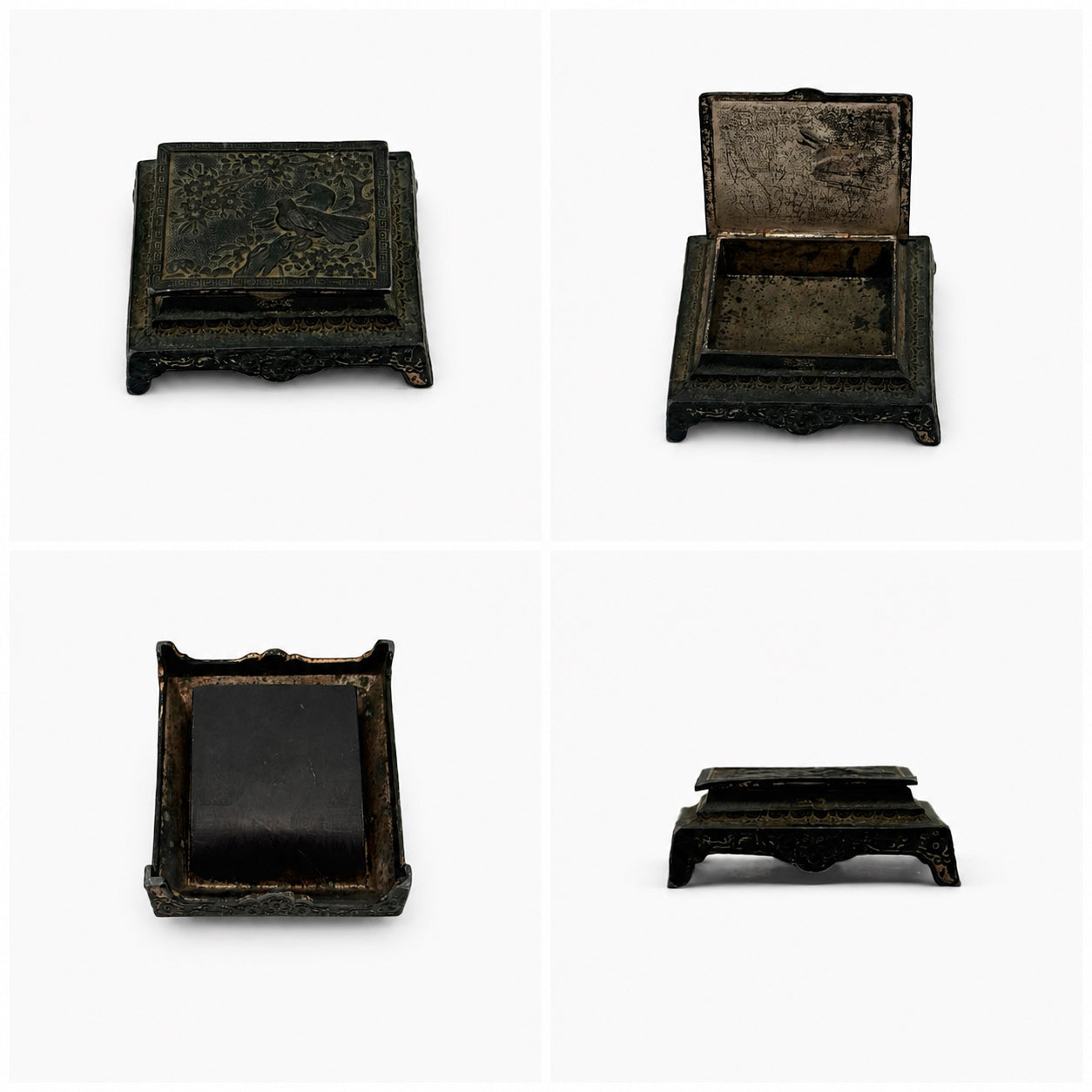 Japanese Meji Period Bronze Stamp Box