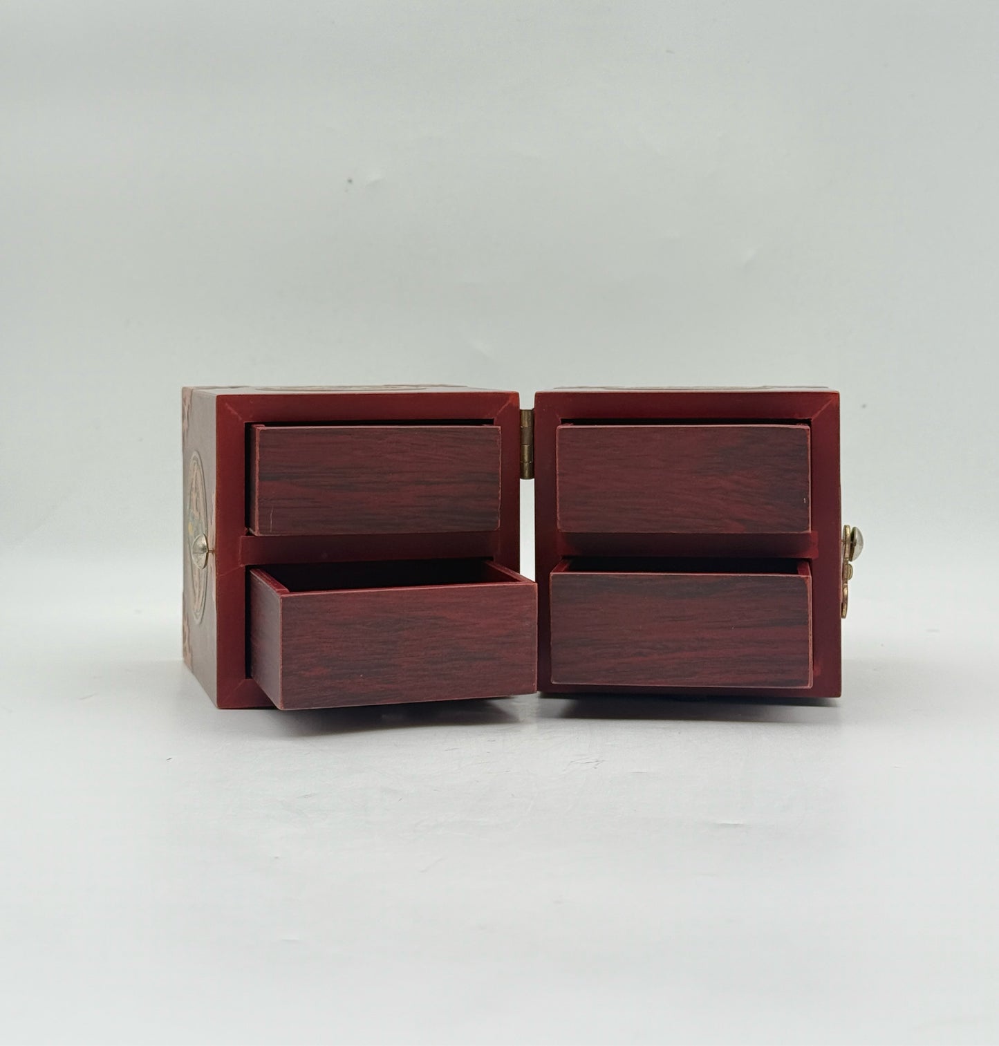 Korean Wood Inlay Jewelry Trinket Box