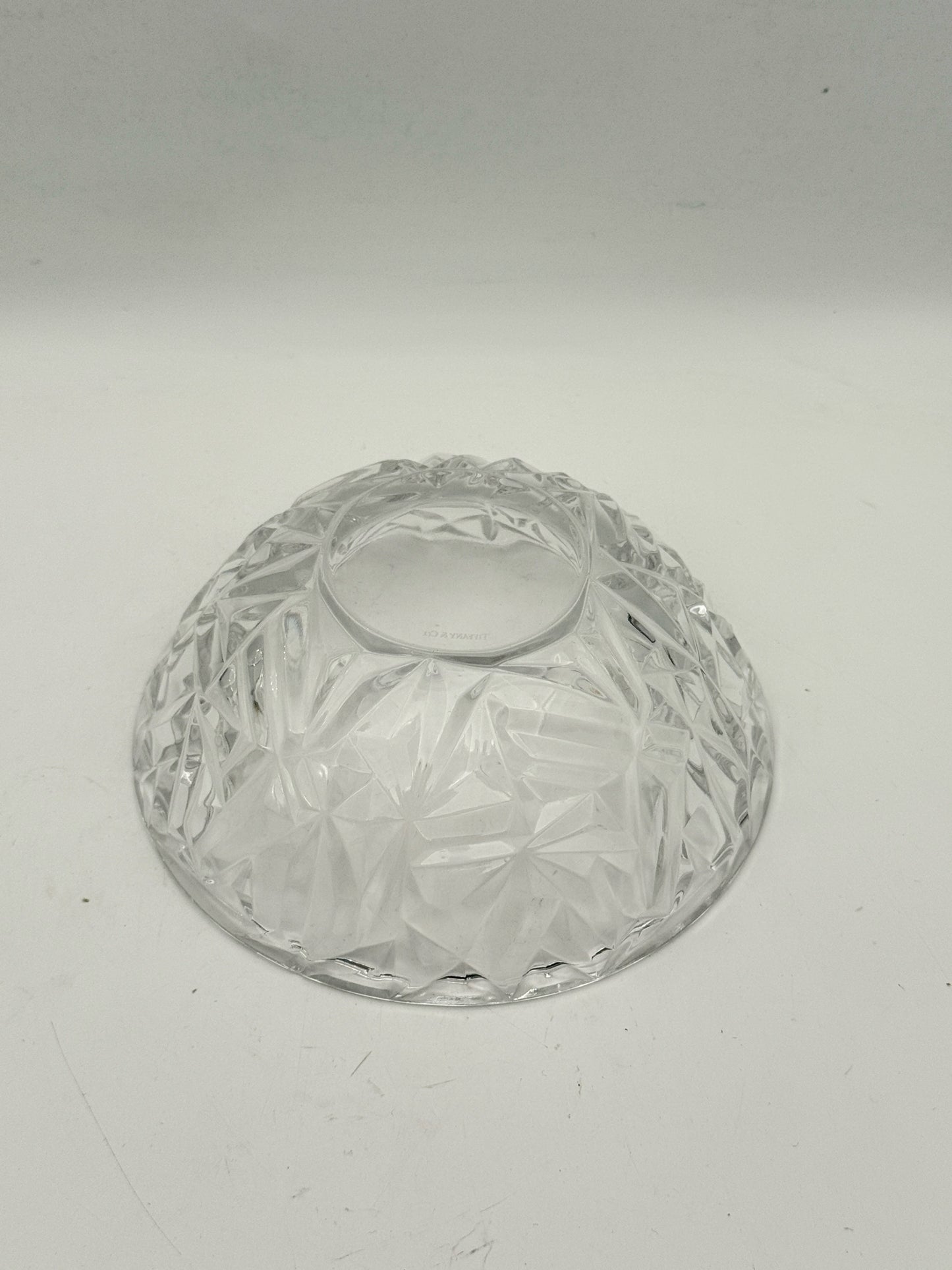 Tiffany & Co Rock Cut Crystal Bowl