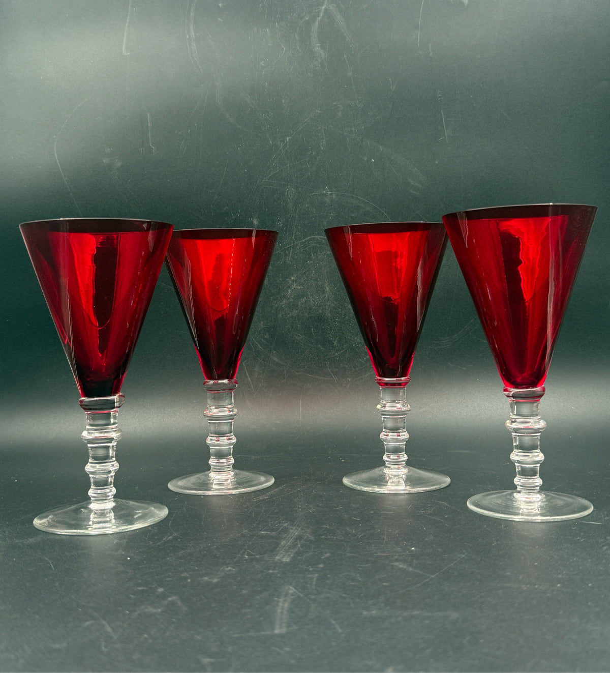 William Yeoward "Ruby" Red Wine Glasses- Set Of 4