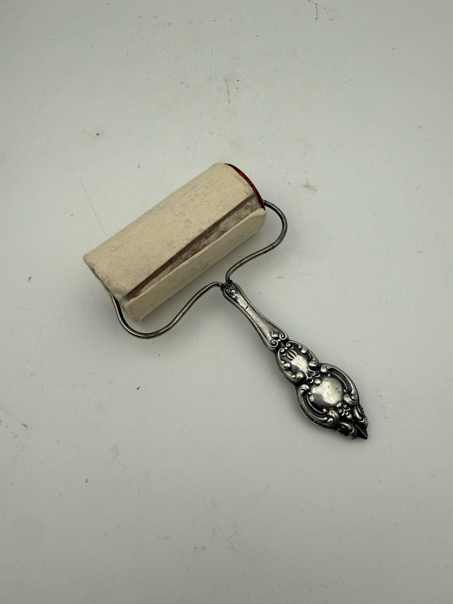 Antique Sterling Silver Hat Roller