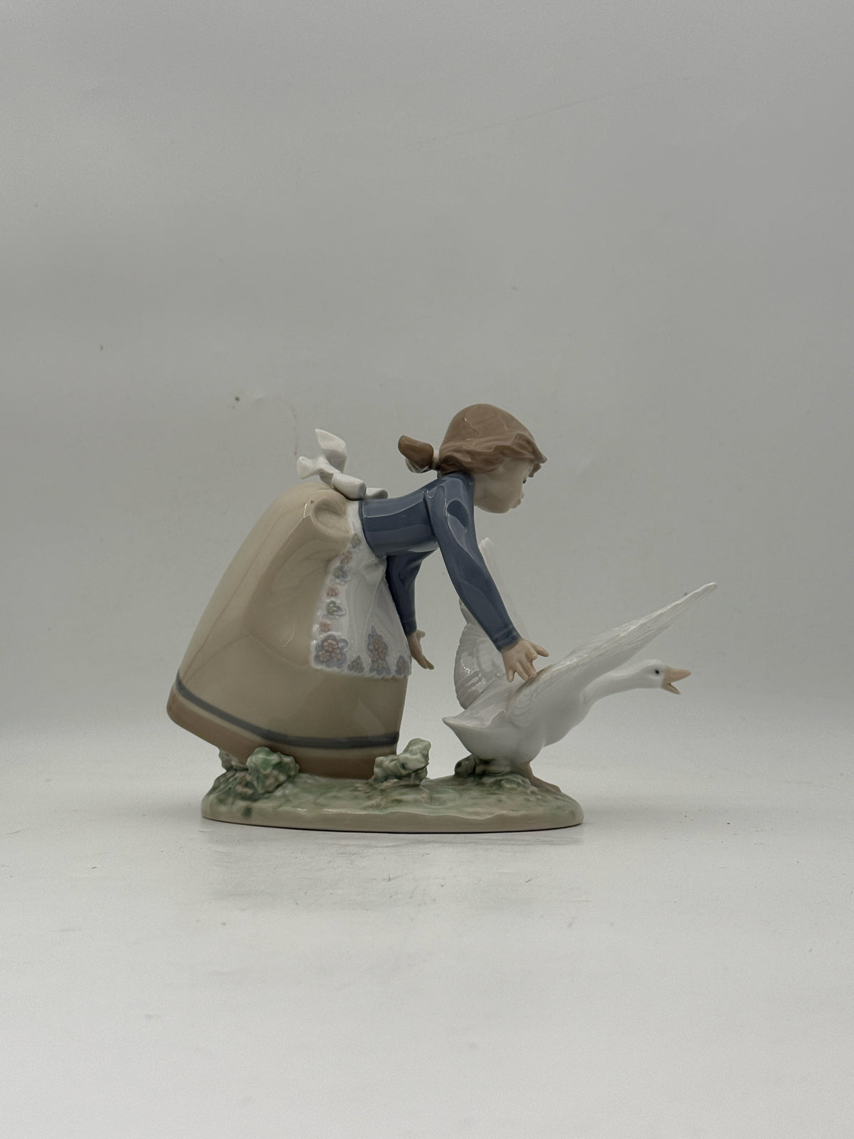 Lladro Wild Goose Chase Girl Figurine