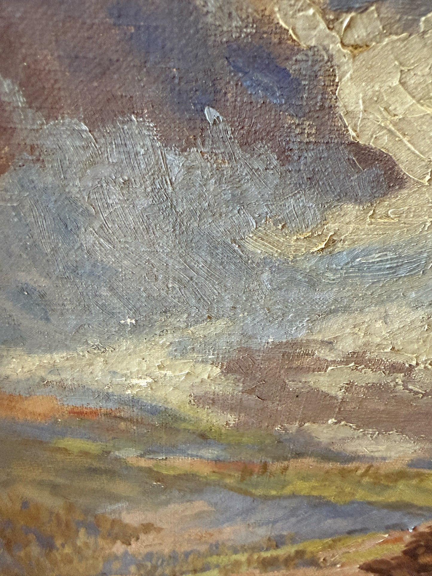 20th Century Mountain Lake Landscape Framed Oil Painting By L Simpson