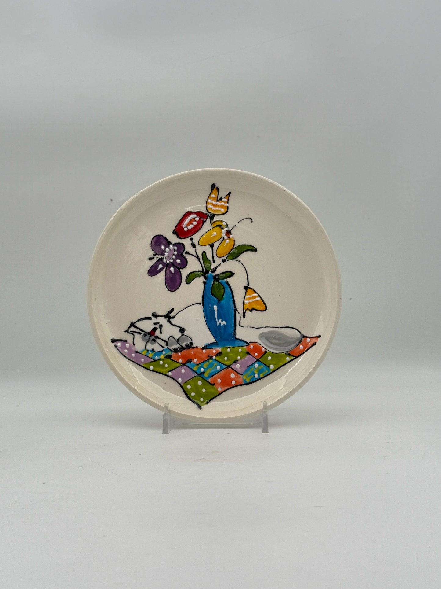 Debby Carman "Still Cat With Life" Decorative Plate