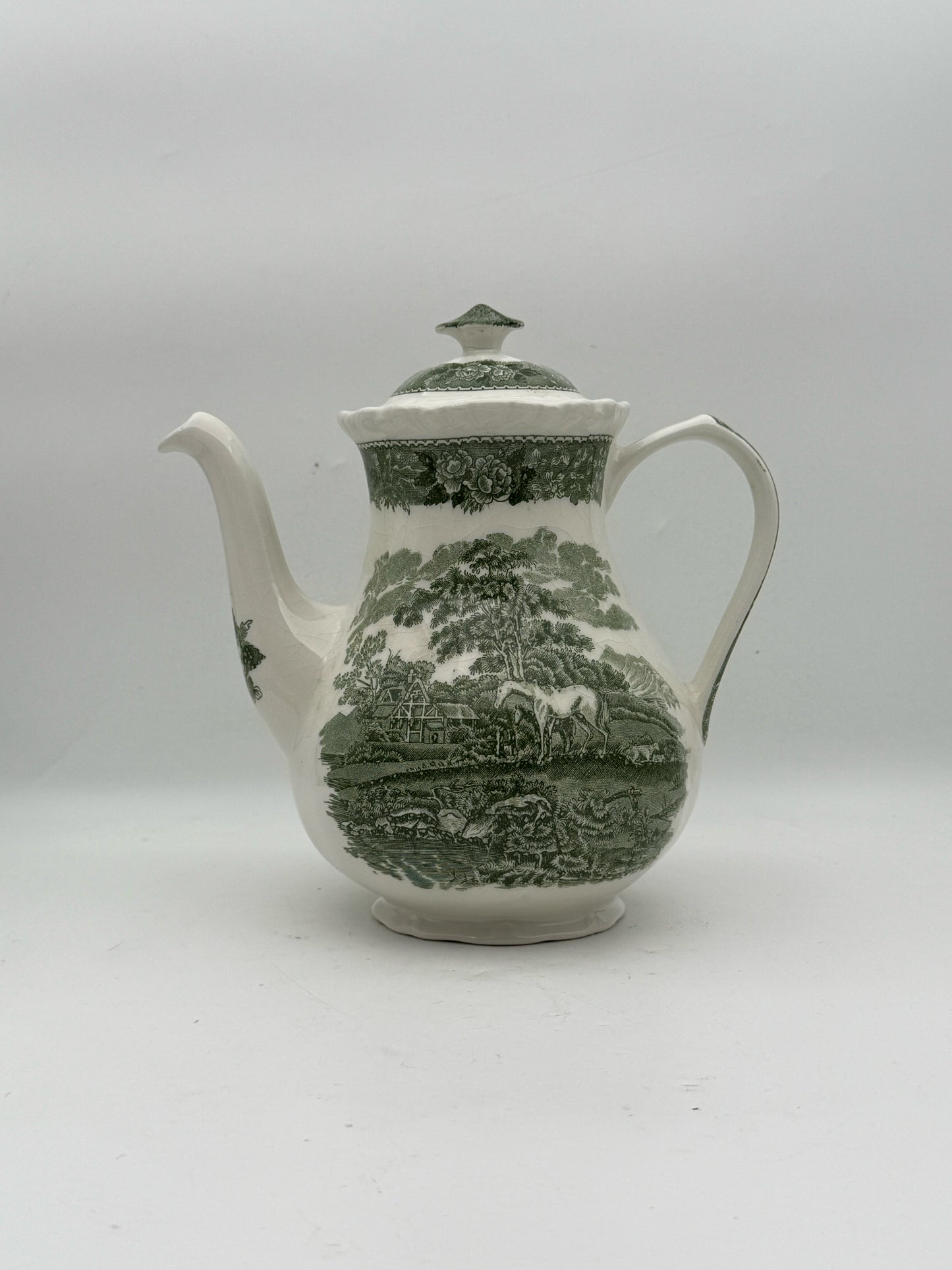 Adams "English Scenic" Horse Coffee Pot