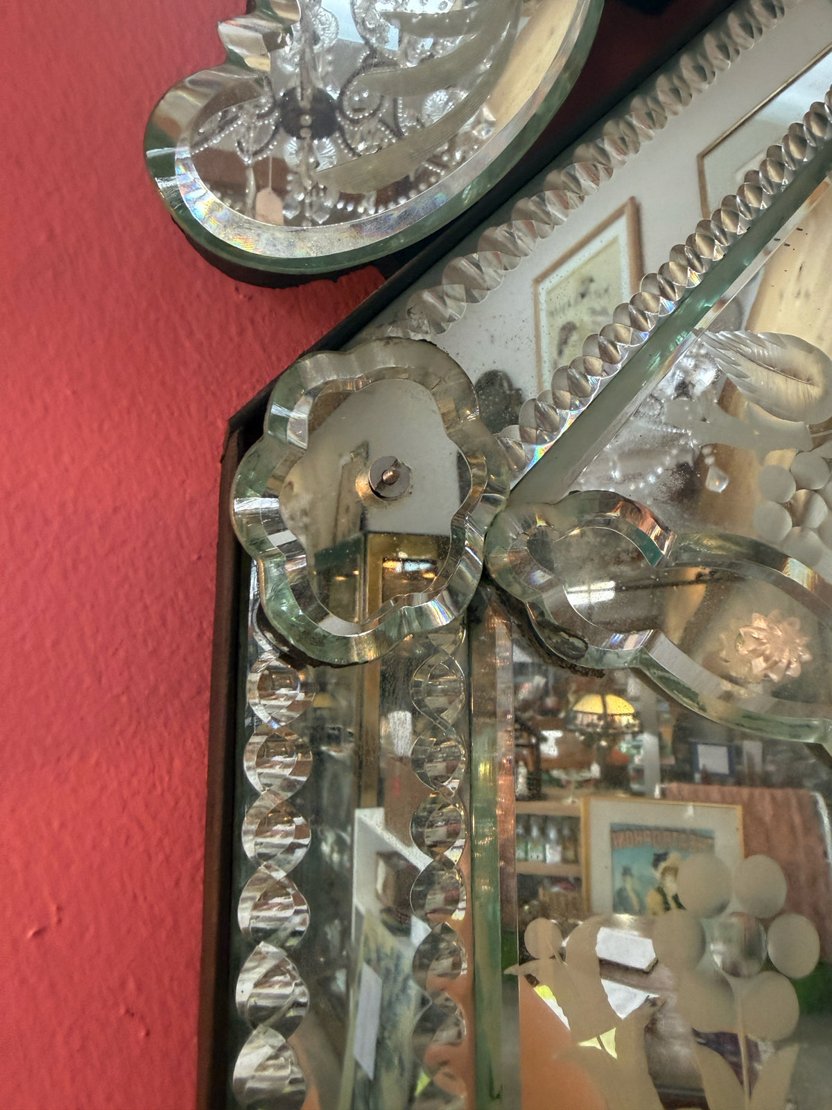 Large Venetian style Mirror- In Store Pickup Only