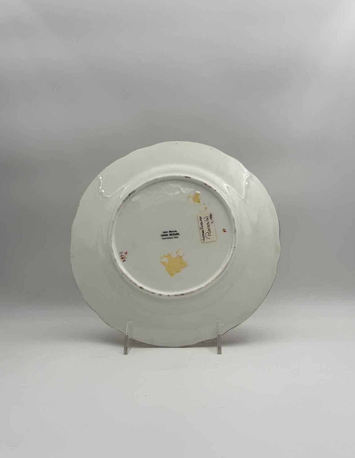 Vintage 19th Century Victorian Imari Plates Set of 2 Mellor England