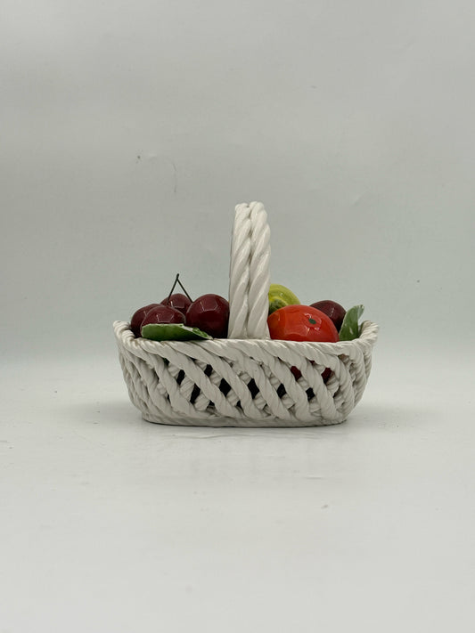 Italian Ceramic Fruit Basket