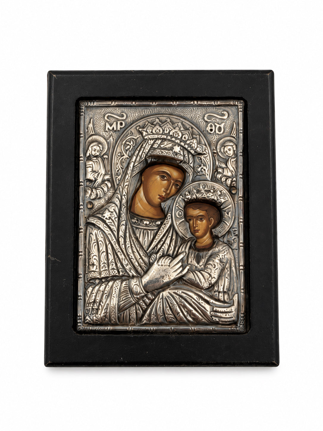 950 Silver Madonna And Child Icon