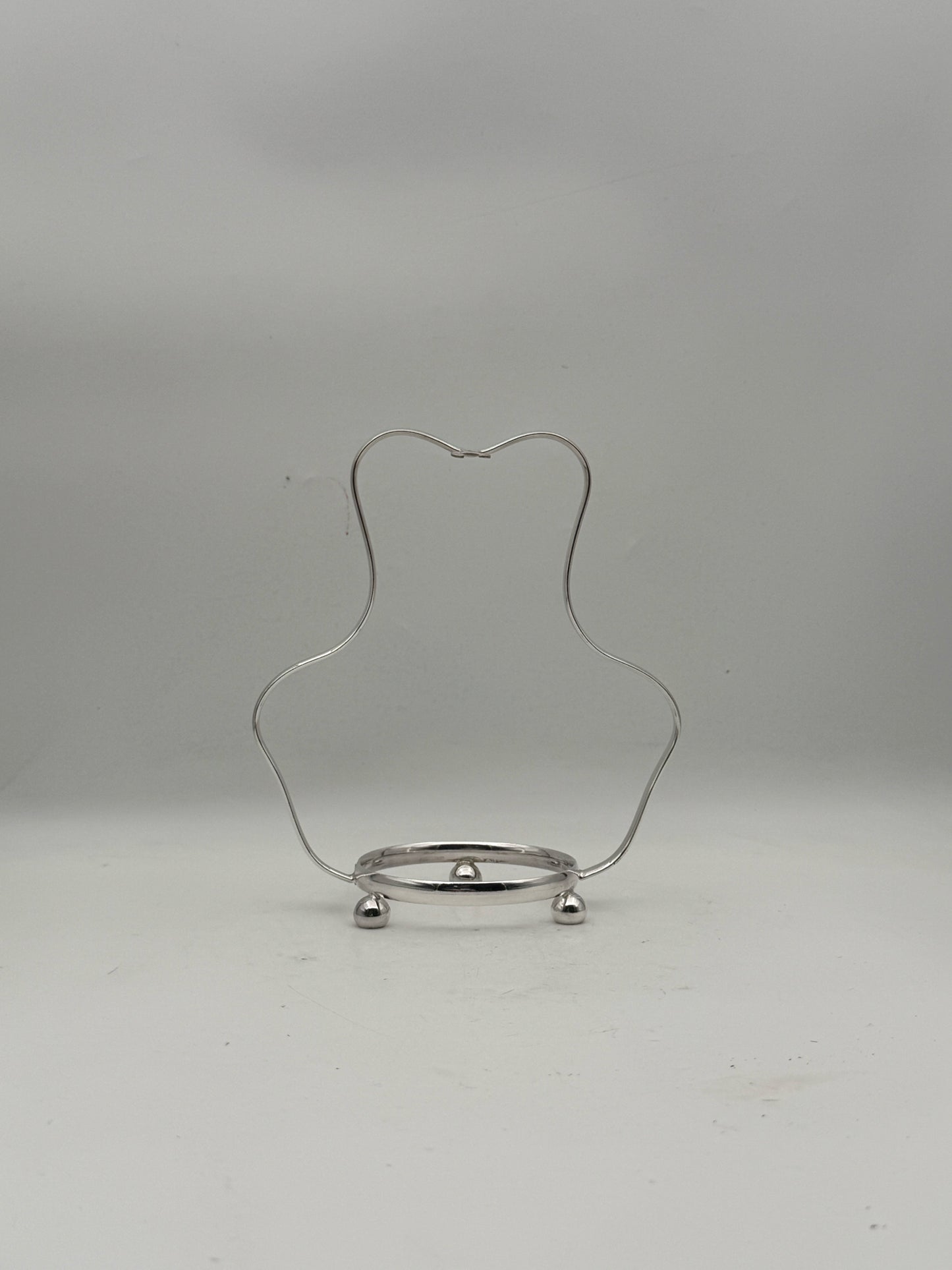 Silverplate And Crystal Condiment Server With Spoon