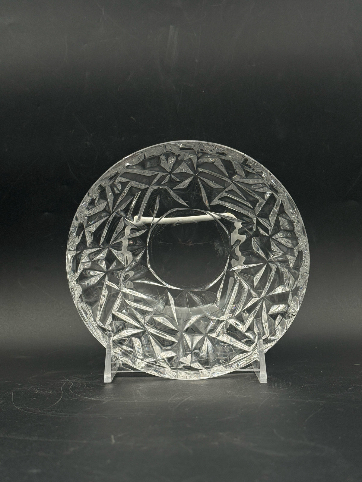 Tiffany & Co Rock Cut Crystal Bowl