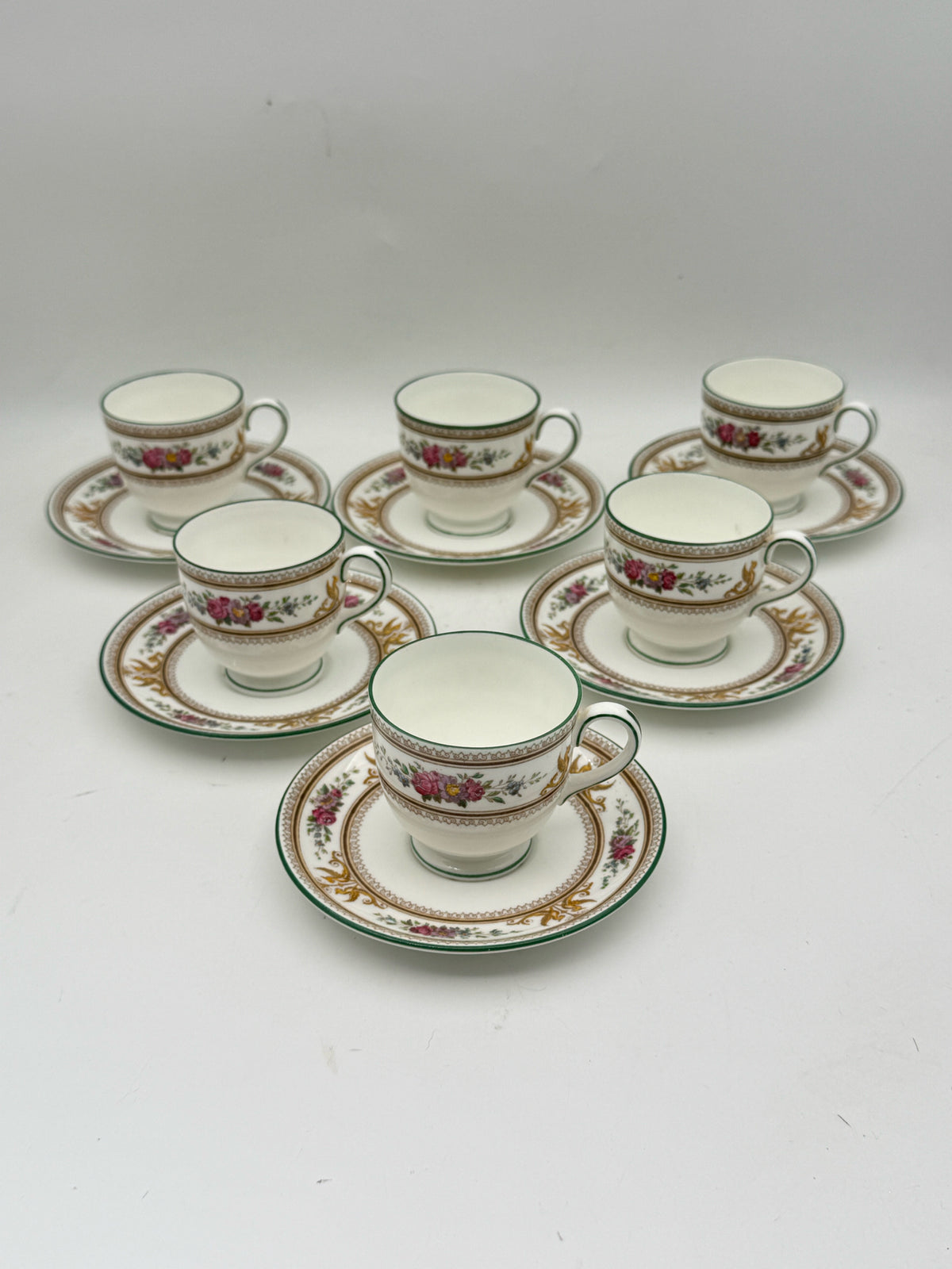 Vintage German Demitasse Teacups- Set Of 8