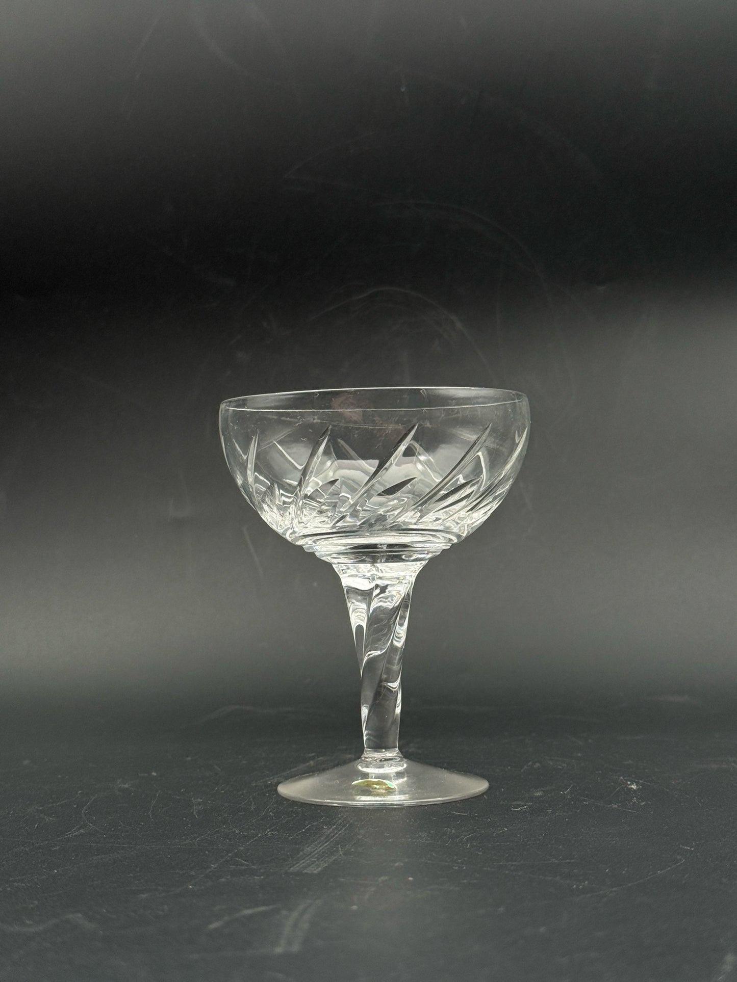 Stuart Coupe/Tall Sherbet Glasses "Lyric"  Pattern- Set Of 6