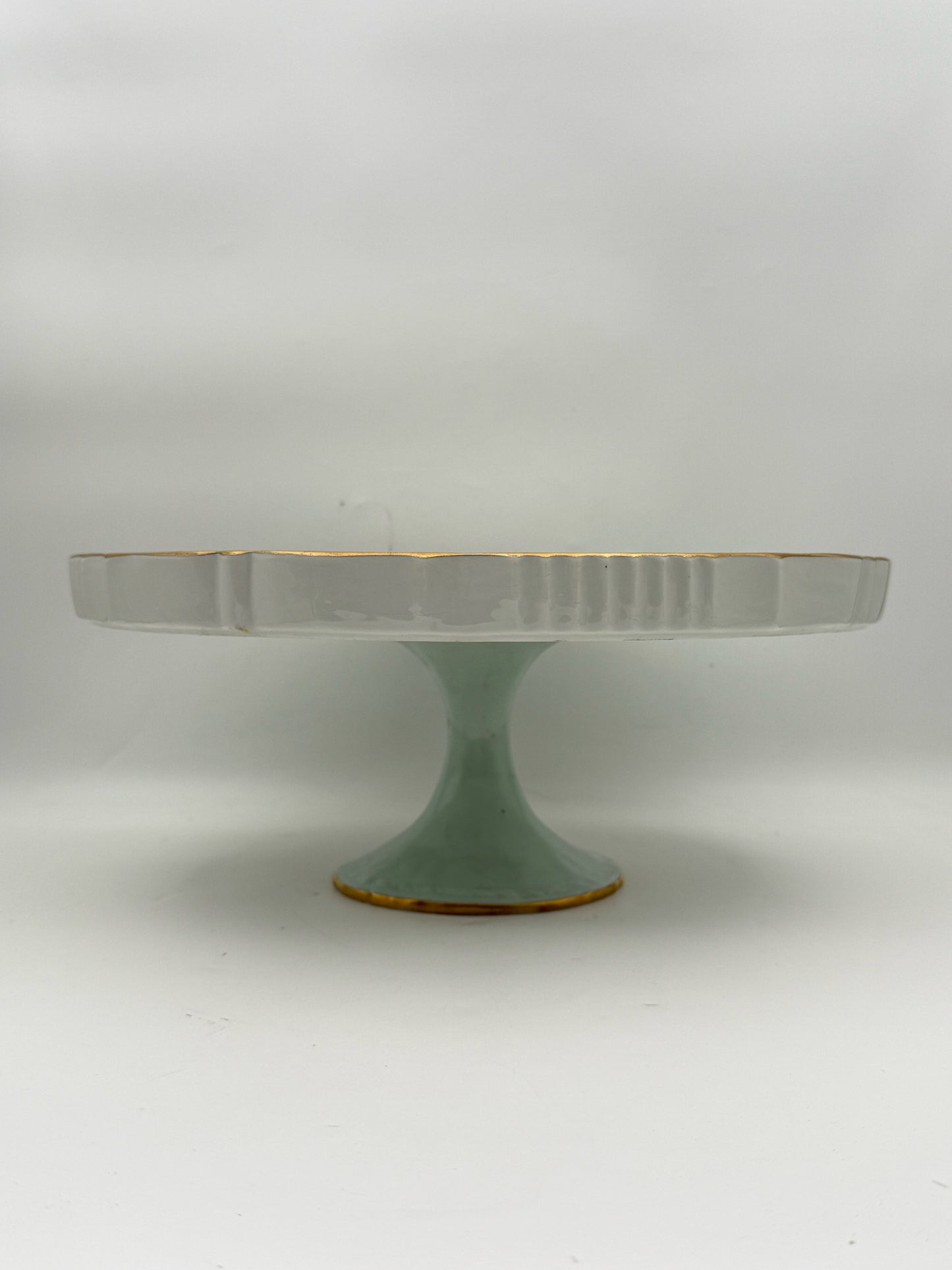 French Porcelain Floral Cake Stand