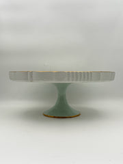 French Porcelain Floral Cake Stand