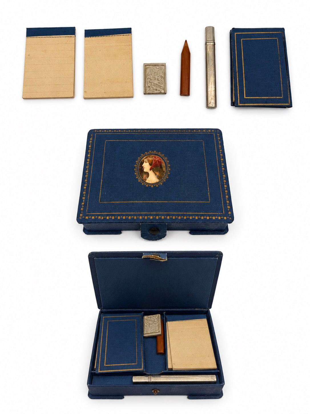 Antique Paper And Pen Stationery Set
