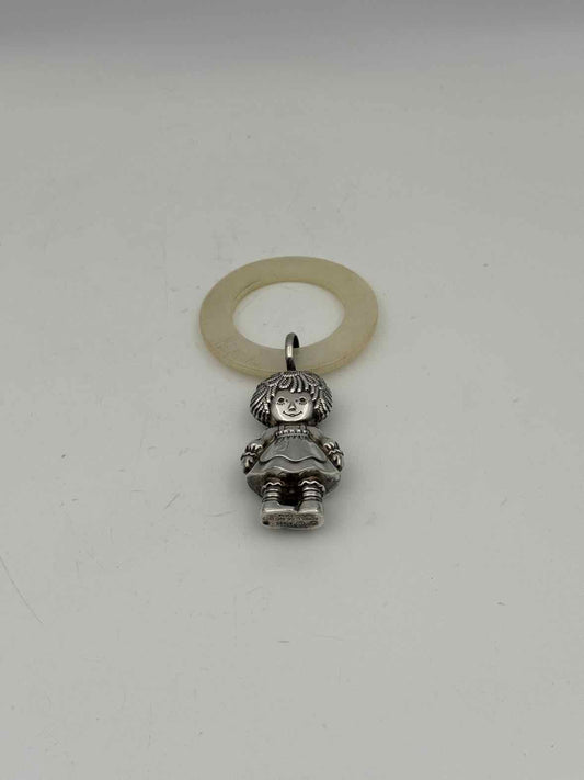 Sterling Silver Raggedy Ann Teething Ring