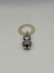 Sterling Silver Raggedy Ann Teething Ring