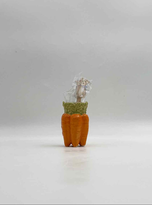 Easter Carrot Toothpick Holder Bunny Rabbit Toothpicks Spring Decor