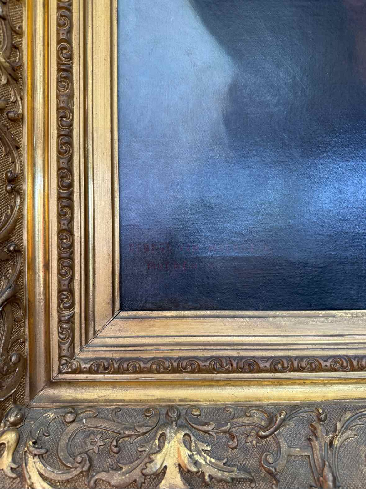 Von Hoesslin Framed Oil Painting