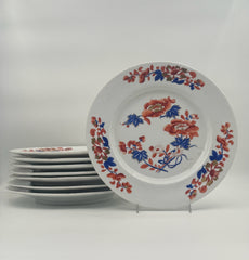 Antique 19th Century Chamberlain Worcester Imari Plates- Set Of 8