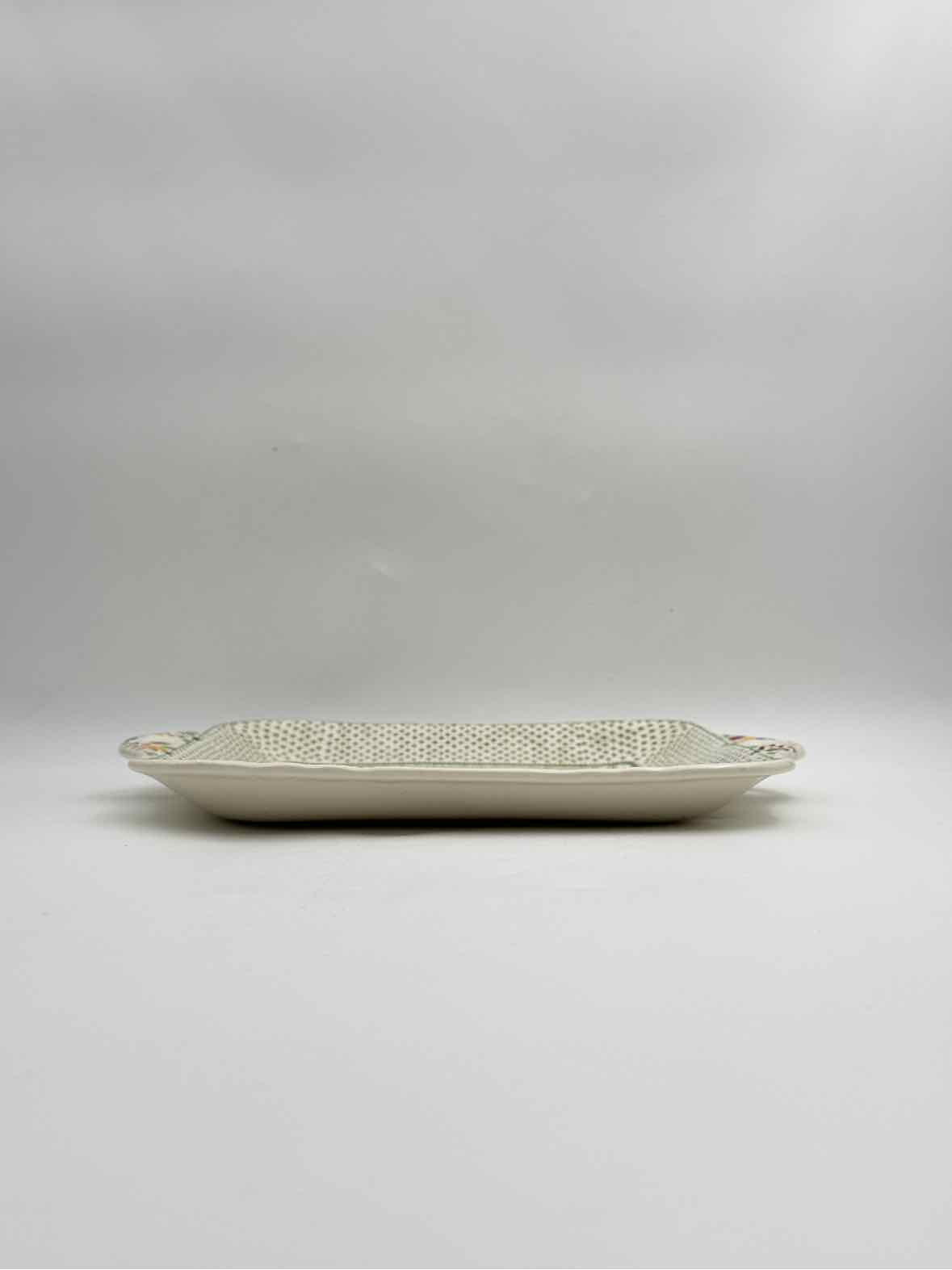 Mason’s Ironstone Square Cake Plate with Handles, "Paynsley" Pattern