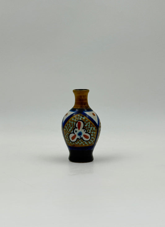 Miniature Gouda Holland Vase – Handpainted Floral Design
