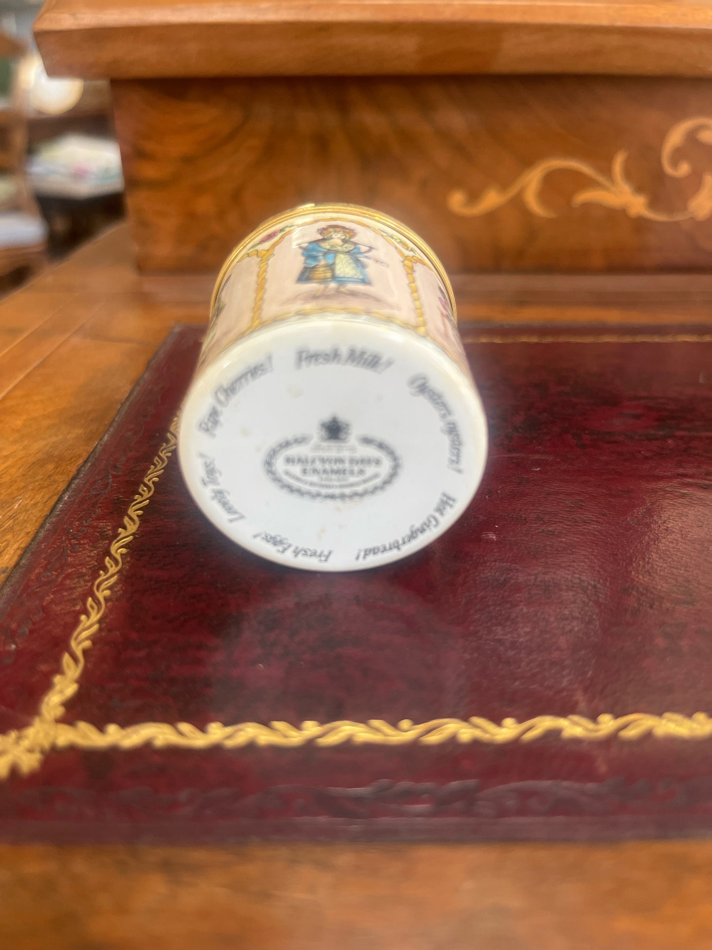 Halcyon English Enamel  Box