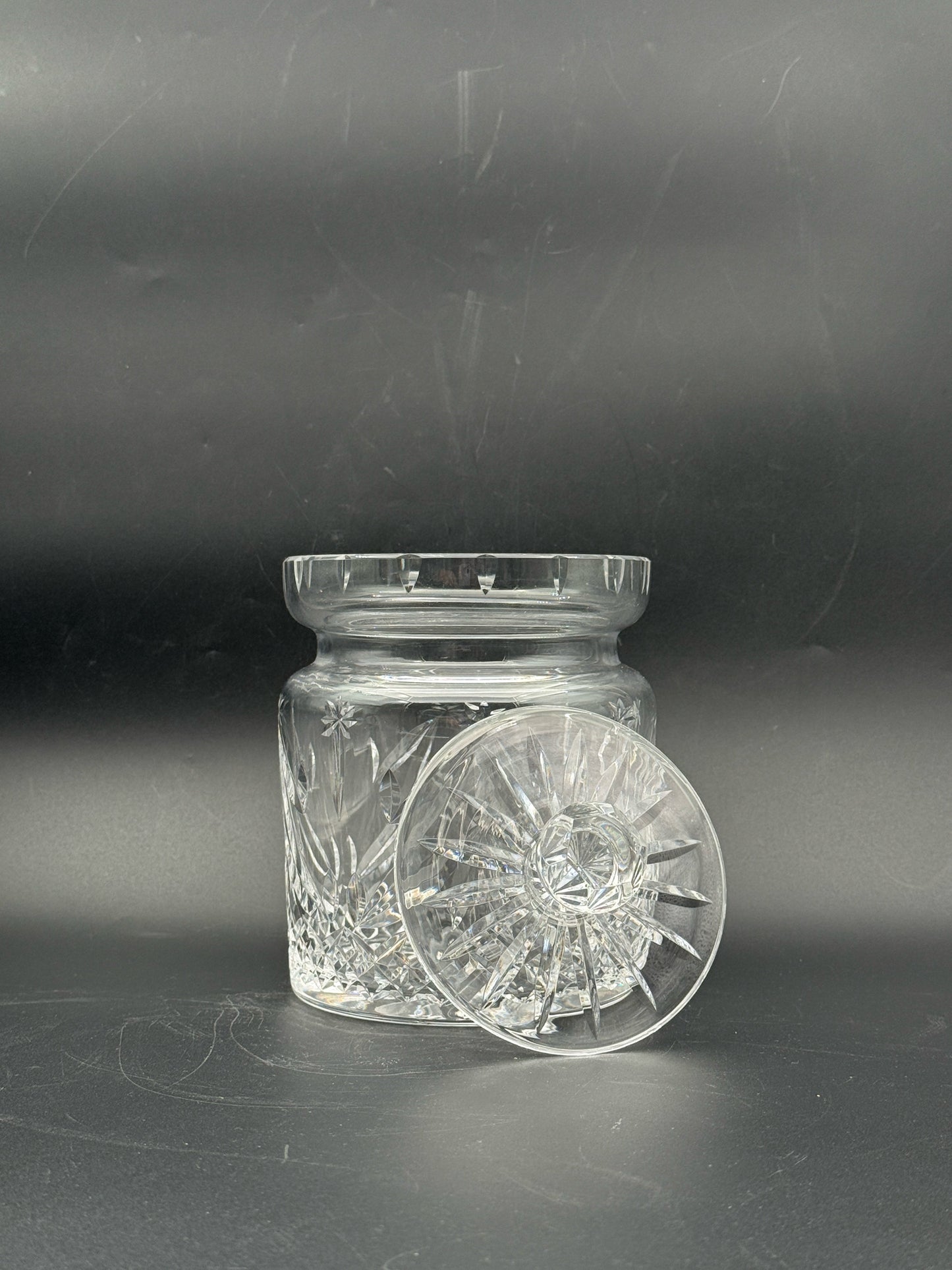 Waterford Crystal Christmas Tree Biscuit Jar