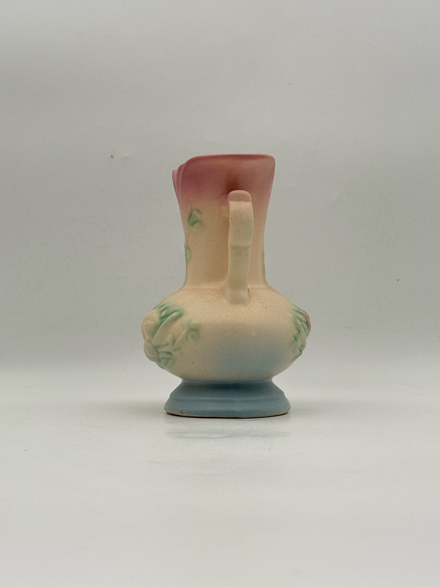 Vintage Hull Double Handle Pink Vase