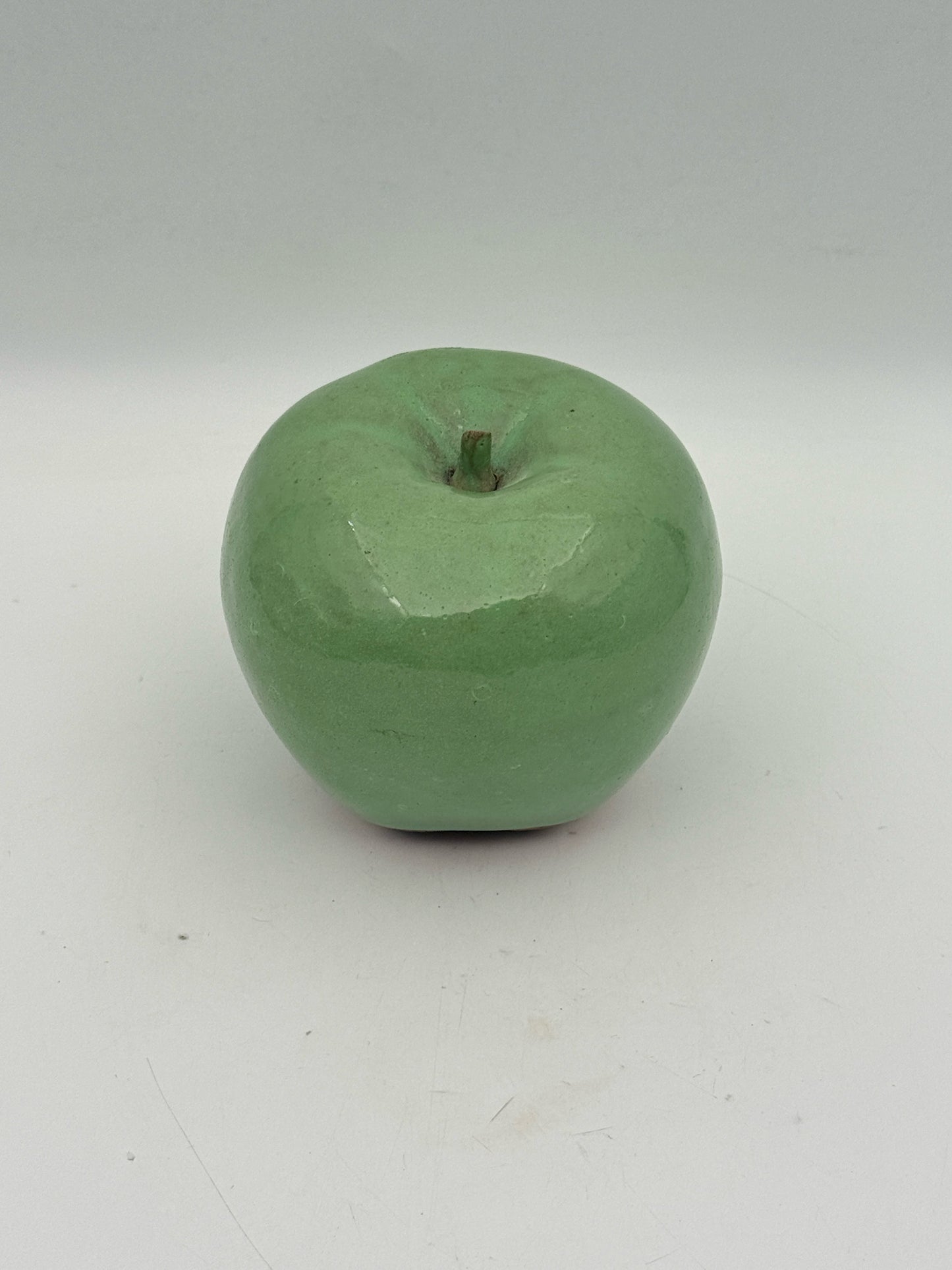 Artist Made Ceramic Green Apple