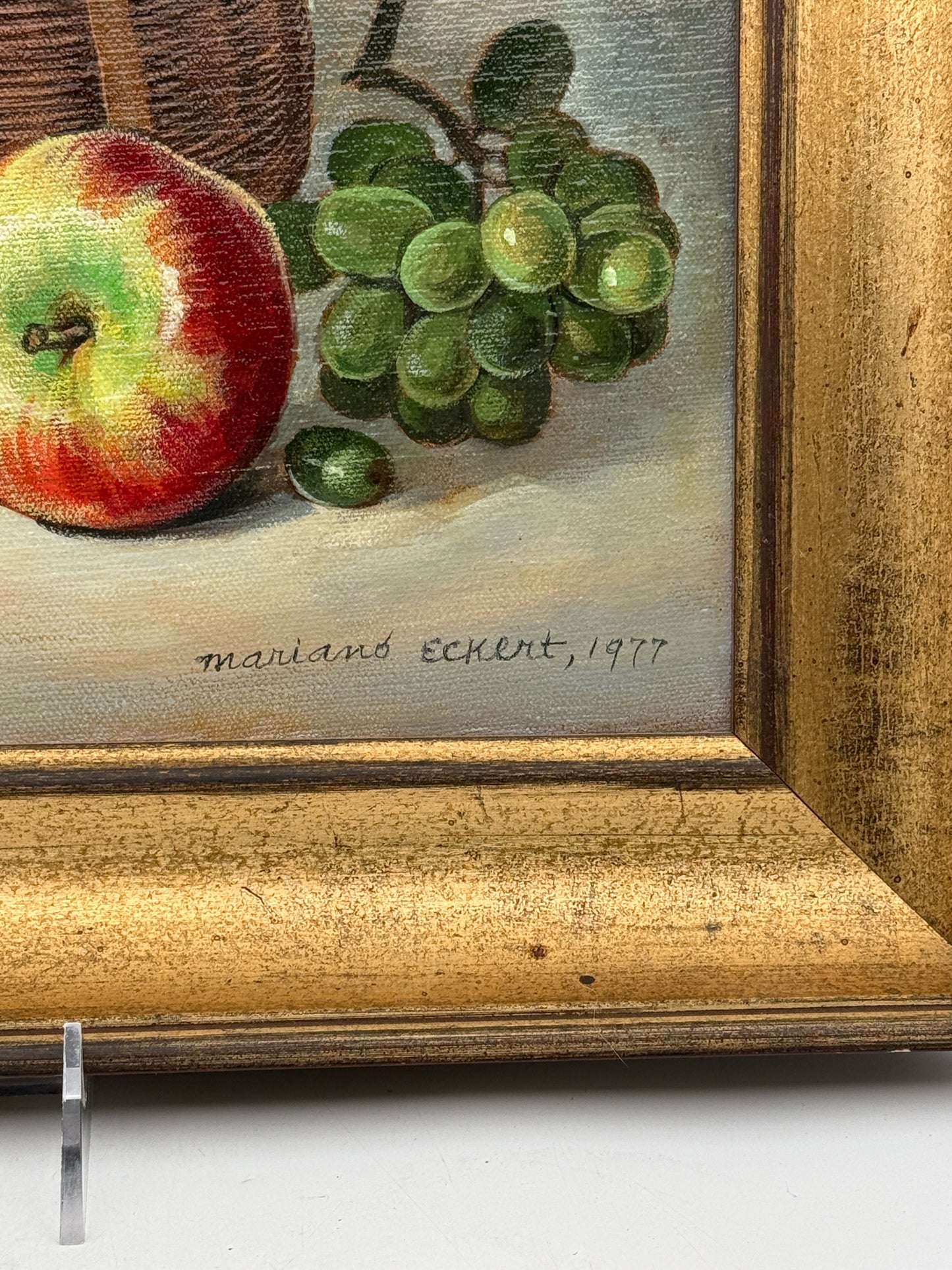 Framed Fruit Still Life By Mariano Eckert