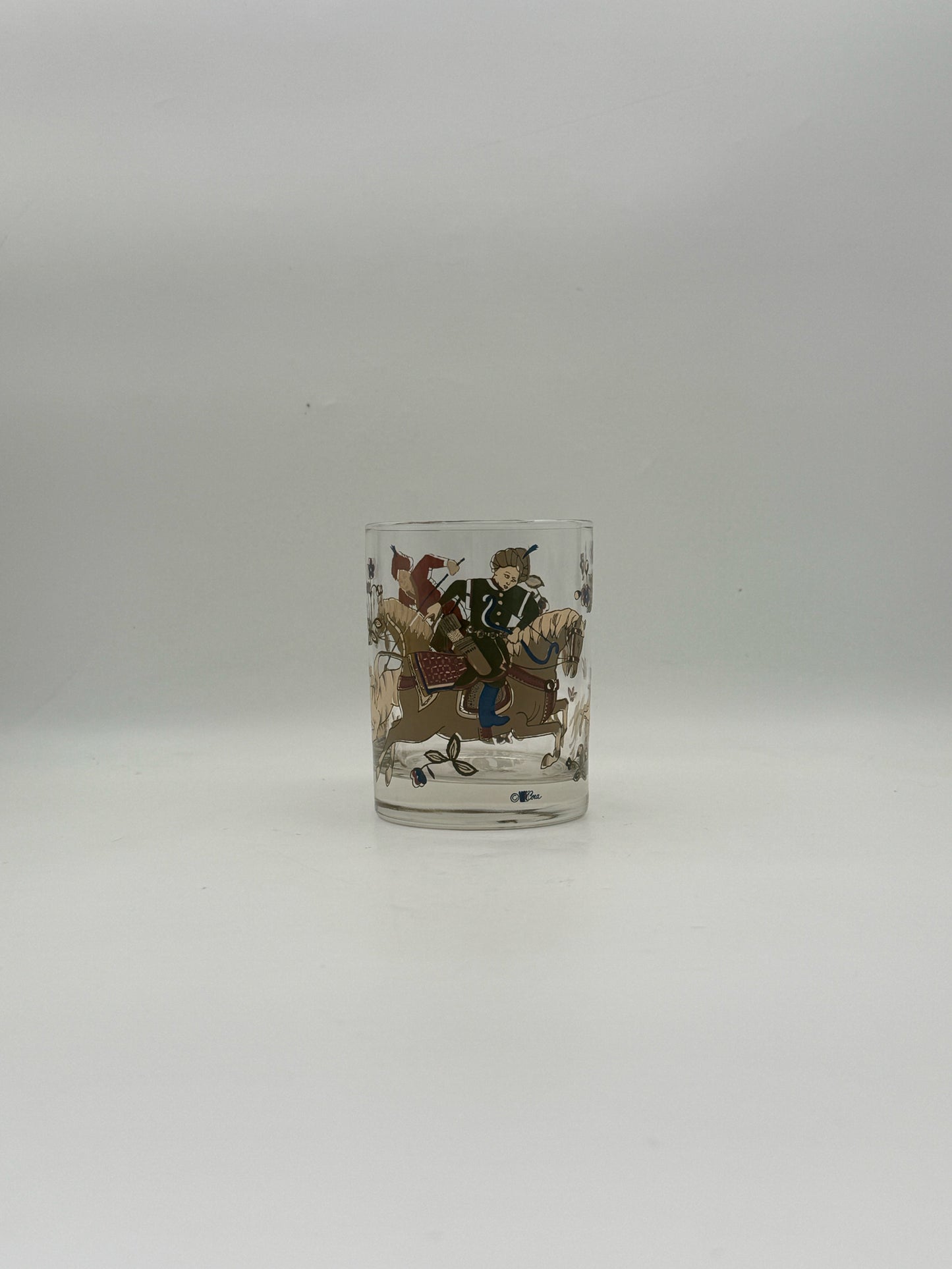 Midcentury Cera "Persian Empire" Lowball Glasses- Set Of 6