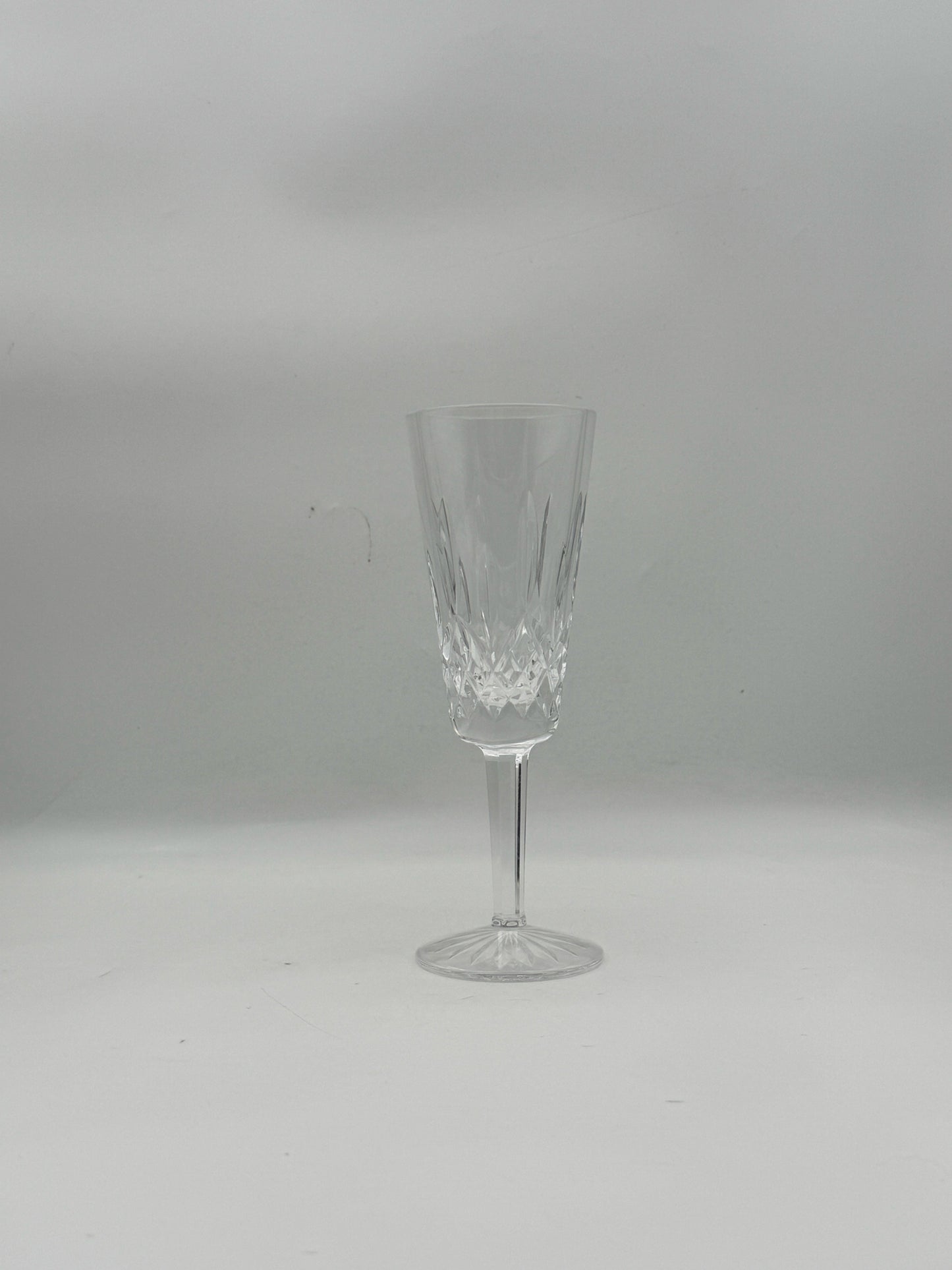 Waterford Lismore  Crystal Fluted Champagne Glasses- Set Of 3