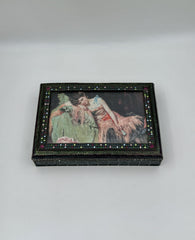 Jay Strongwater Enameled Frame Box with Swarovski Crystals, Signed 2001