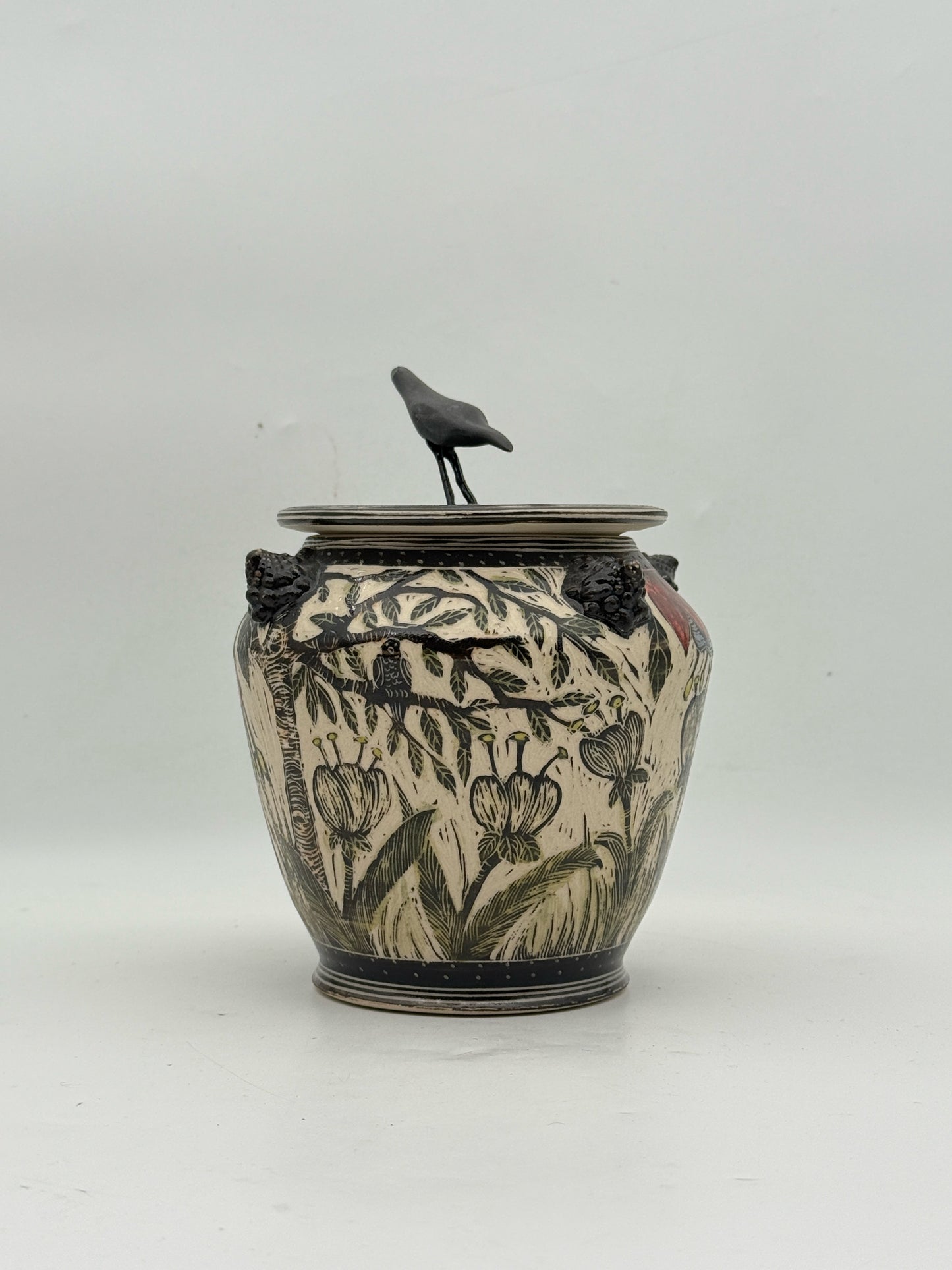 Gayle Bair Pottery Jar With Lid