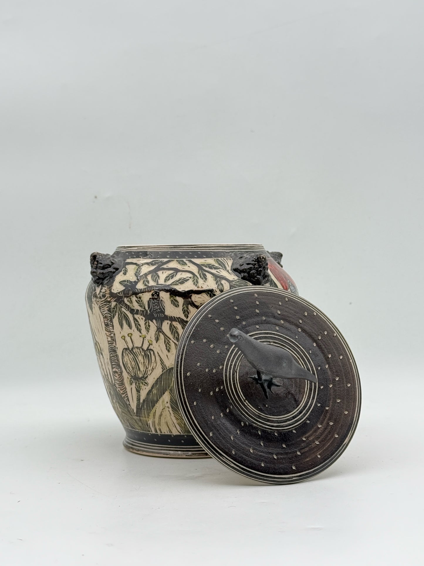 Gayle Bair Pottery Jar With Lid