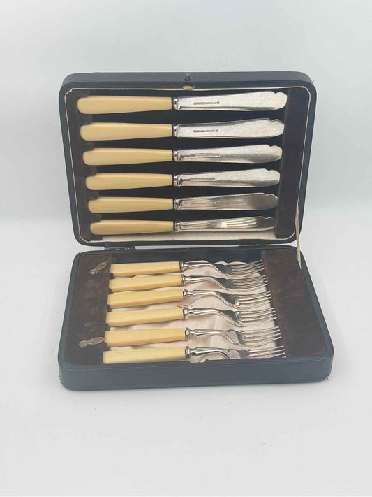 Vintage Mappin And Webb Fork And Knife Set