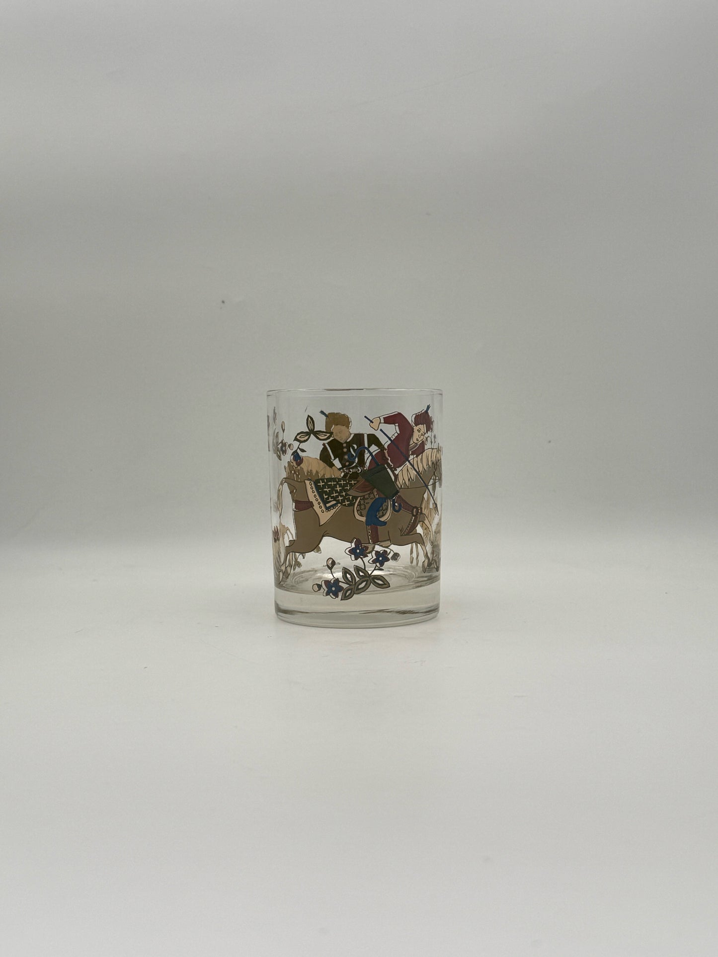 Midcentury Cera "Persian Empire" Lowball Glasses- Set Of 6