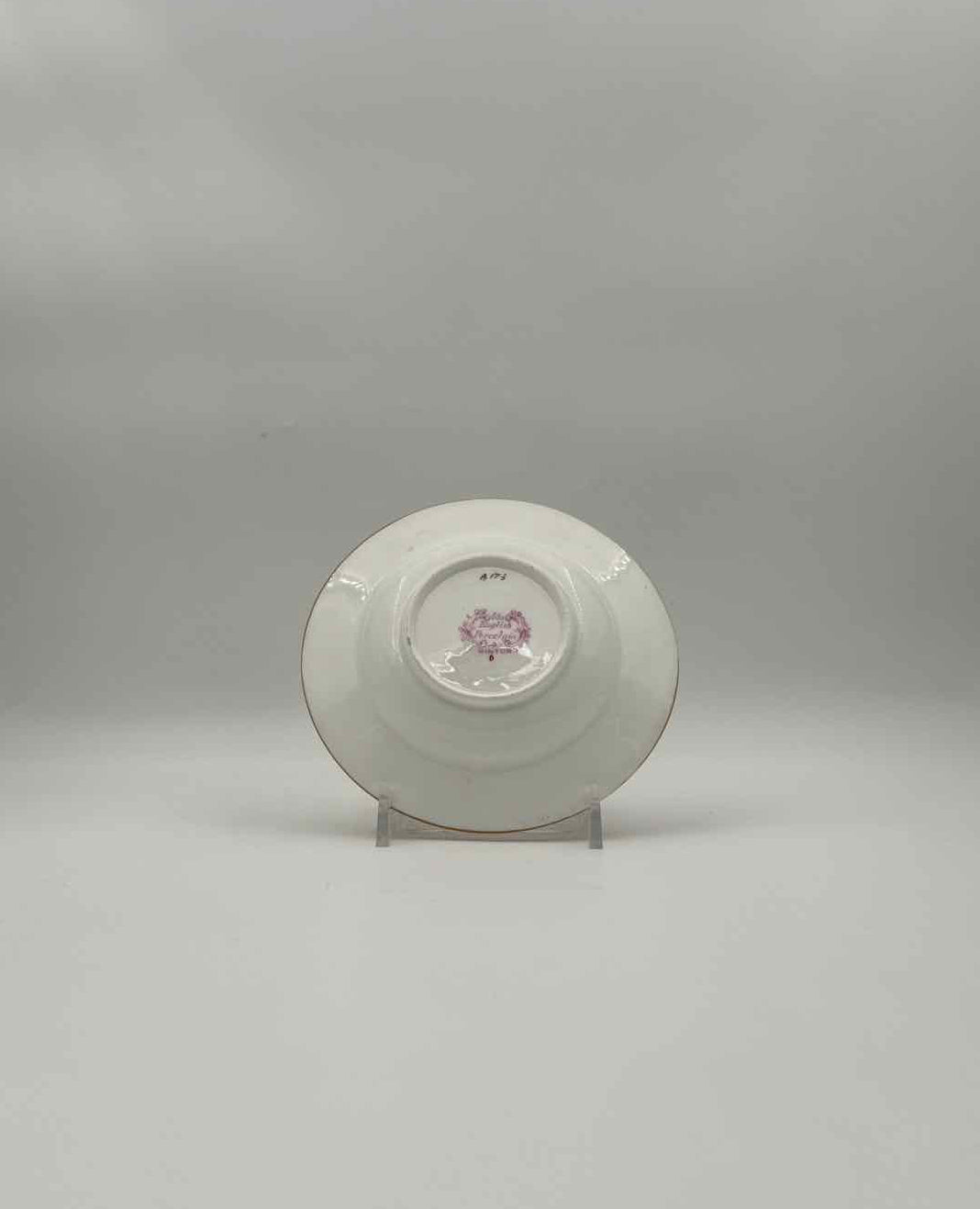 Antique Minton Porcelain Small Dish Floral Butterfly Pattern England