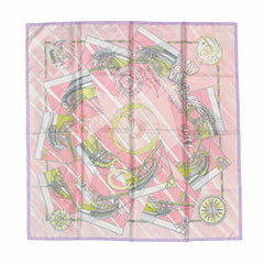 Hermes Face Au Large Silk Scarf