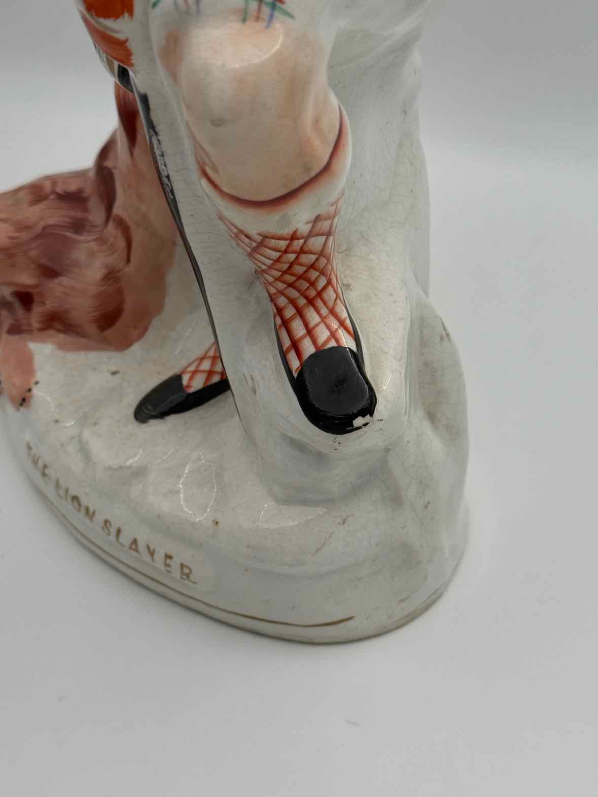 Staffordshire "The Lion Slayer" Figurine