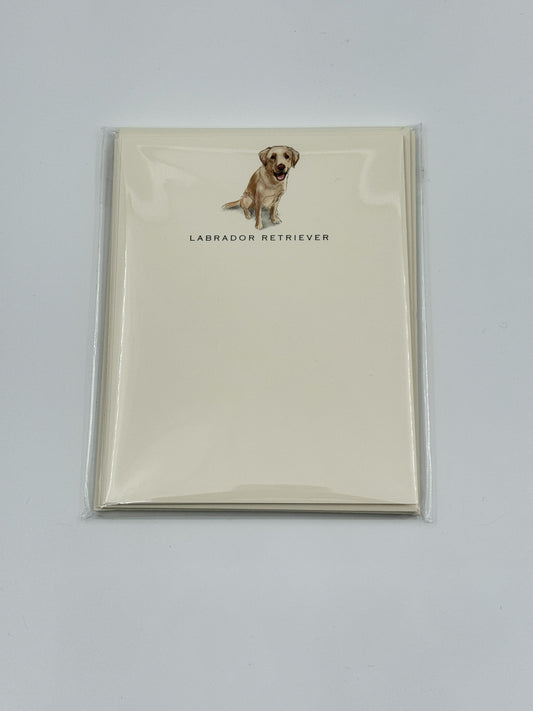 Fable & Sage Labrador Retriever Flat Note Cards – Set of 6 with Envelopes