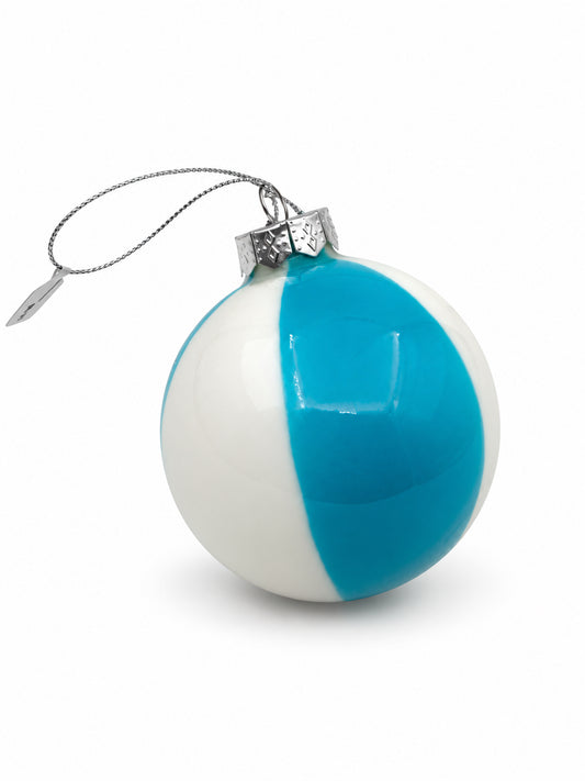European Style Blue And White Glass Ornament