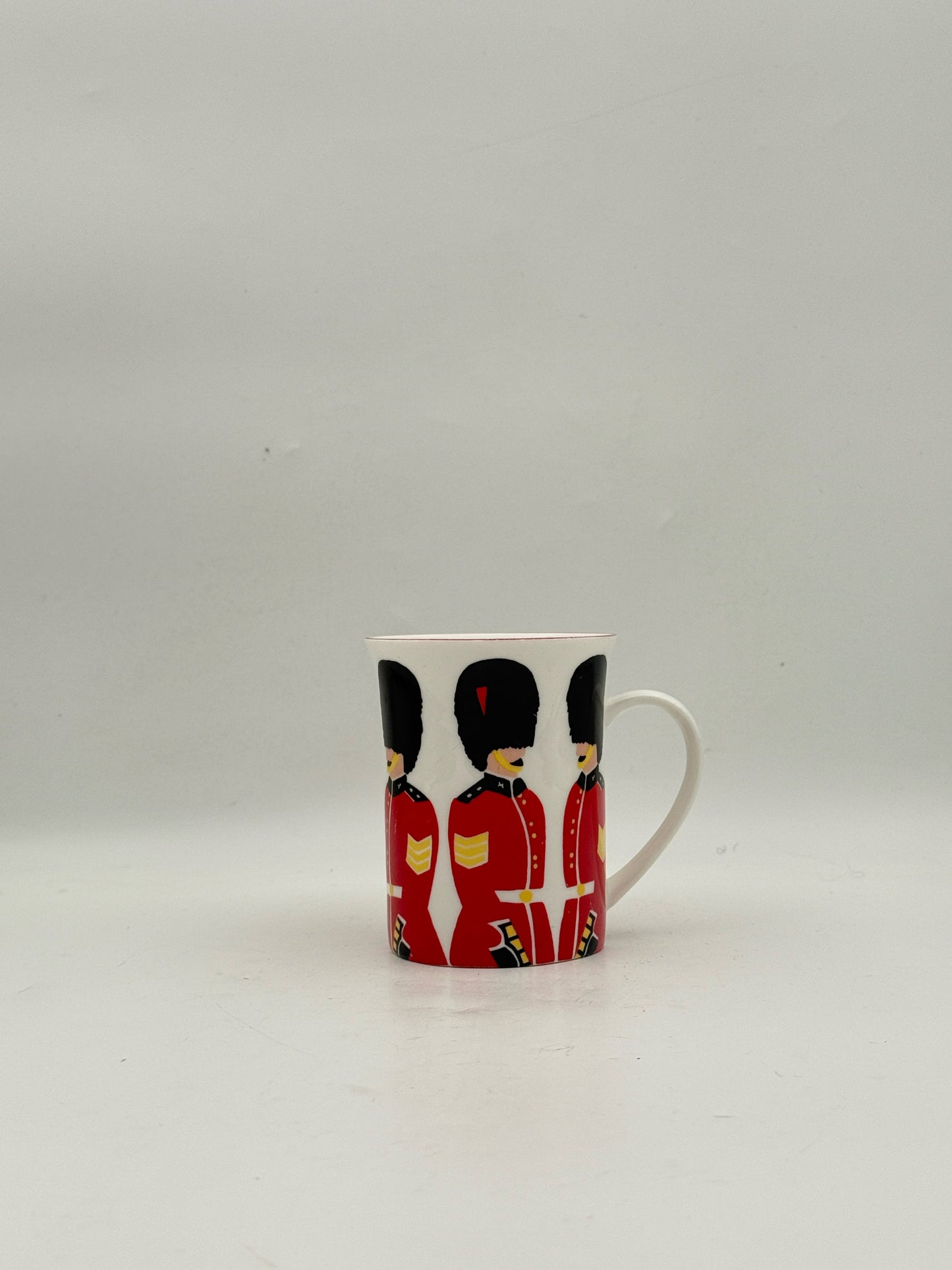 British King's Guard Plate, Bowl, And Mug