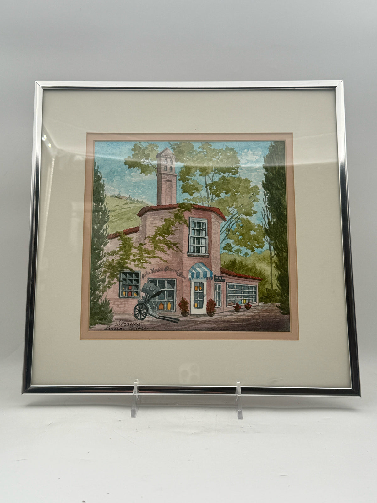 Framed Watercolor Of The Palos Verdes General Store