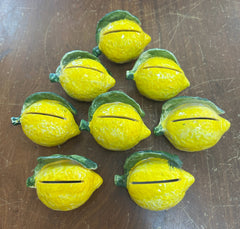 Italian Ceramic Lemon Place Card Holder
