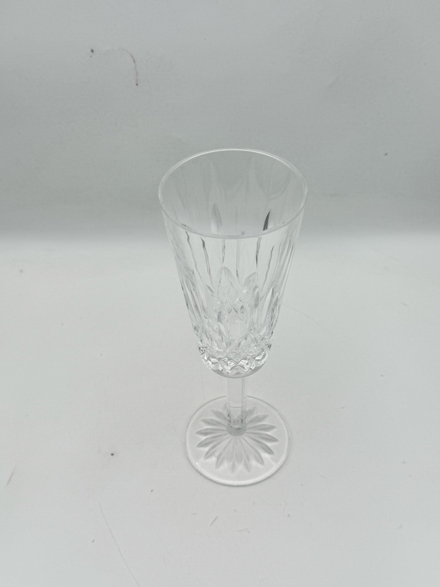 Waterford Lismore  Crystal Fluted Champagne Glasses- Set Of 3